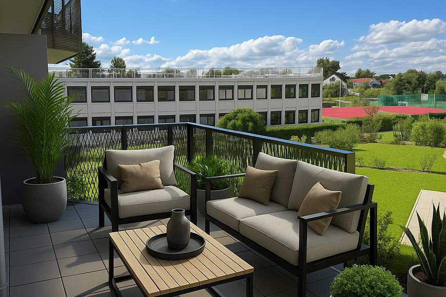 Provisionsfrei von der Sonne geküsst! U1 Leopoldau in der Nähe - 2 Zimmer Balkonwohnung ERSTBEZUG, Wohnung-kauf, 320.000,€, 1210 Wien 21., Floridsdorf