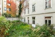 RARITÄT | KOMPLETT HOFSEITIGE ALTBAU-GARTENWOHNUNG | Sanierungsbedürftig | Gesamte Etage im Hoftrakt | Nähe Einsiedlerpark, U4 Margaretengürtel, künftiger U2-Station Reinprechtsdorfer Straße