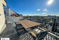 Lichtdurchflutete 3-Zimmer-Dachgeschoss-Maisonette mit großzügigen Terrassen & Panoramablick nahe Alte Donau