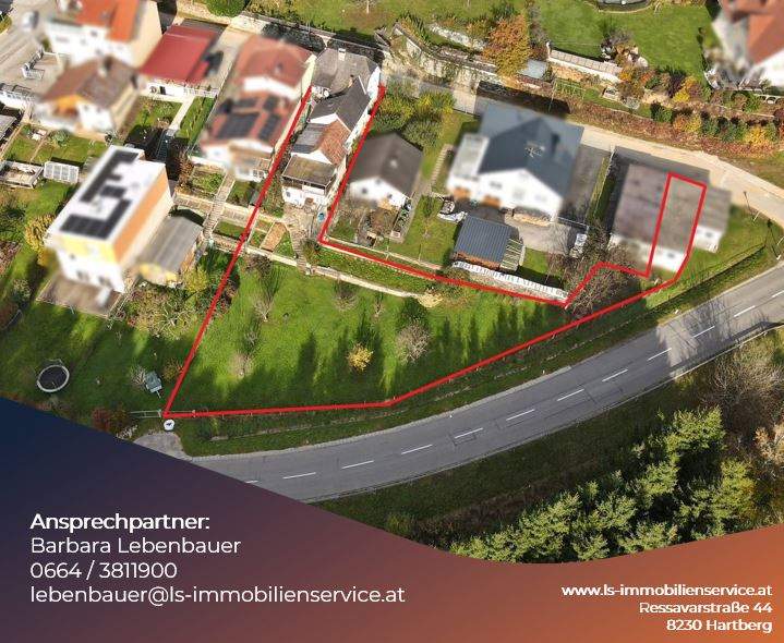 Wohnhaus mit Potenzial auf großem Grundstück und kleiner Waldparzelle in Rohrbach an der Lafnitz