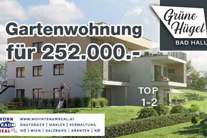 TOP 1-2: "Grüne Hügel" Bad Hall - Gutschein Einbauküche INKLUSIVE!!, Wohnung-kauf, 252.000,€, 4540 Steyr-Land