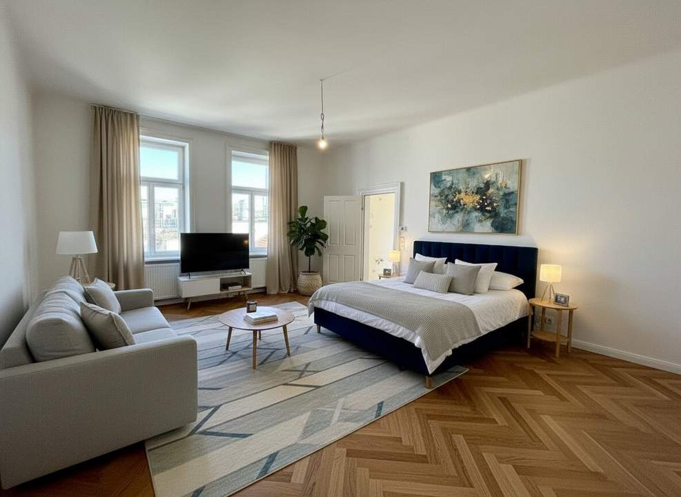 1170! Entzückende, ruhige und generalsanierte Garçonnière nahe Elterleinplatz! Erstbezug nach Sanierung!