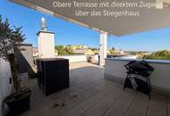 Neubau-Penthouseflair mit 52 m² Dachterrasse, Whirlpool & Fernblick