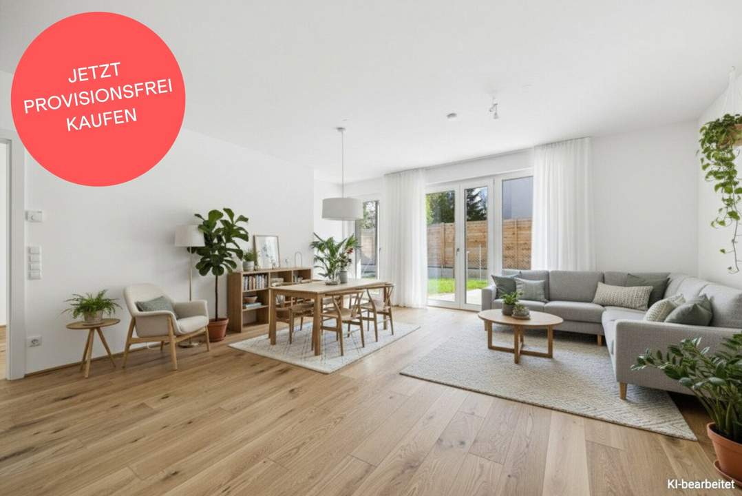 PROVISIONSFREI! Luftig leichte Gartenwohnung in Bestlage | 2 Zimmer | Nächst Innenstadt und Bahnhof