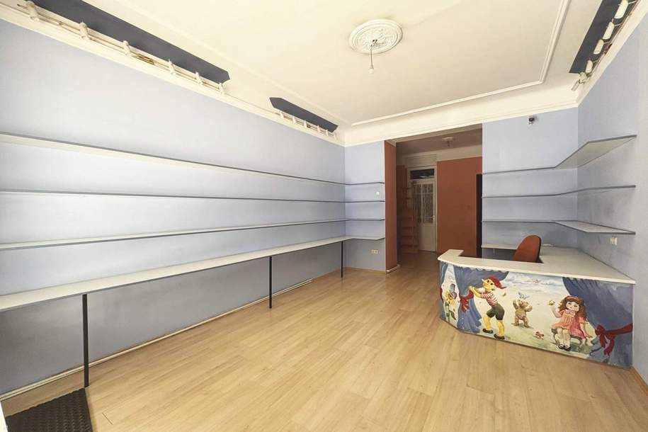 Top Lage im 1. Bezirk - großzügiges Geschäftslokal mit viel Potential, Gewerbeobjekt-miete, 2.235,14,€, 1010 Wien 1., Innere Stadt