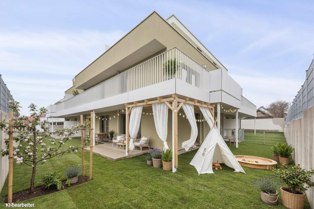 PROVISIONSFREI! Wunderschöne 3-Zimmer-Gartenwohnung mit Grünblick | Große Terrasse
