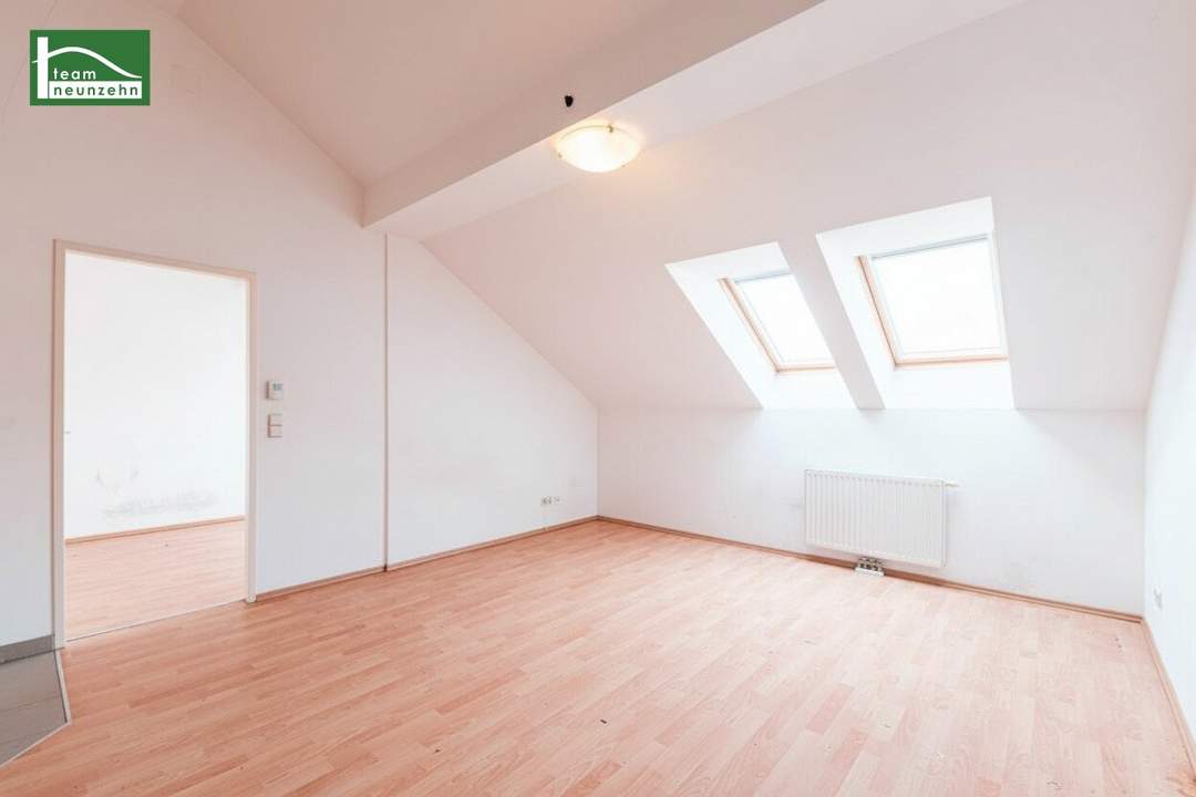 Dachgeschoss-Wohnung mit Abendsonne in Ruhelage nahe U4 Meidling Hauptstraße, U6 und Theresienpark! - JETZT ZUSCHLAGEN