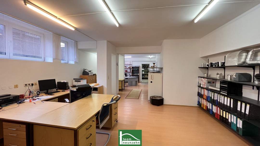 188m² Fläche (74m² Büro & 114m² Lager) mit eigener Einfahrt im Hinterhof. In bester Lage zwischen Wien & Bruck/Leitha! - JETZT ZUSCHLAGEN
