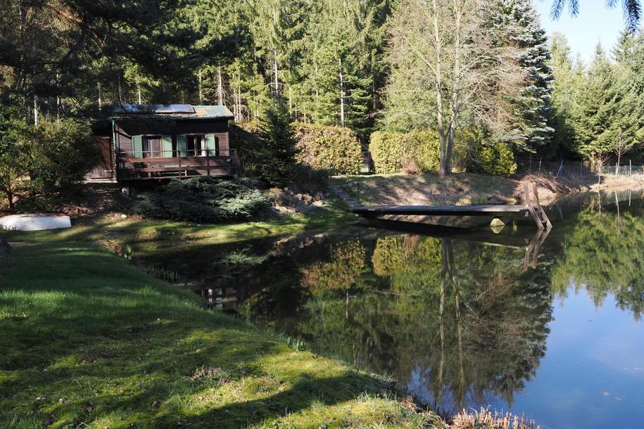 "Retreat im Waldviertel – Romantischer Fischteich im idyllischem Tann", Gewerbeobjekt-kauf, 150.000,€, 3830 Waidhofen an der Thaya