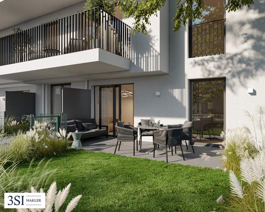 Die Symbiose: Ihre Traum-Gartenwohnung - 2 Zimmer-Erstbezug in ruhiger Lage des 14. Bezirks
