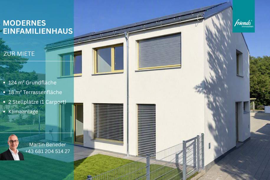 Einfamilienhaus mit Garten, Klima & Stellplatz | Oberwaltersdorf, Haus-miete, 2.706,89,€, 2522 Baden