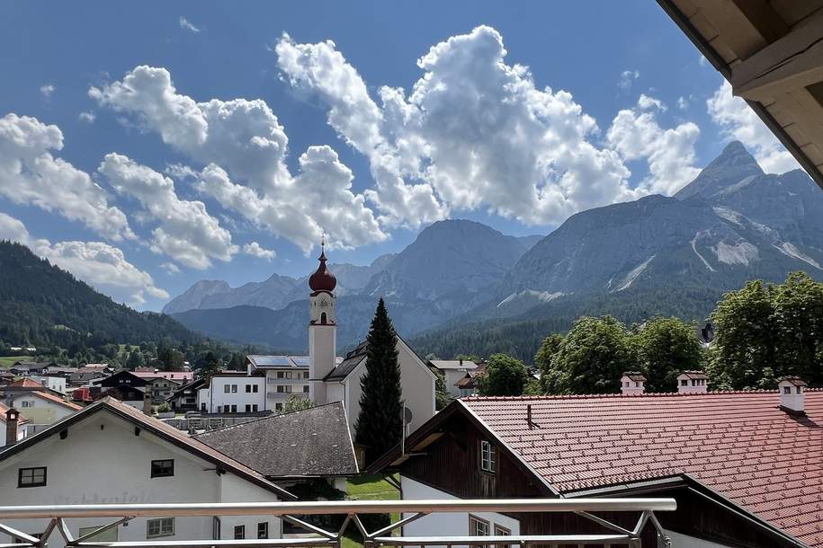 Möblierte 4-Zimmer-Dachgeschosswohnung mit Zugspitzblick – zentral in Ehrwald, Wohnung-miete, 1.500,00,€, 6632 Reutte