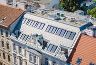 Edles Dachgeschoss-Domizil auf zwei Ebenen im klassischen Altbau mit Grünblick