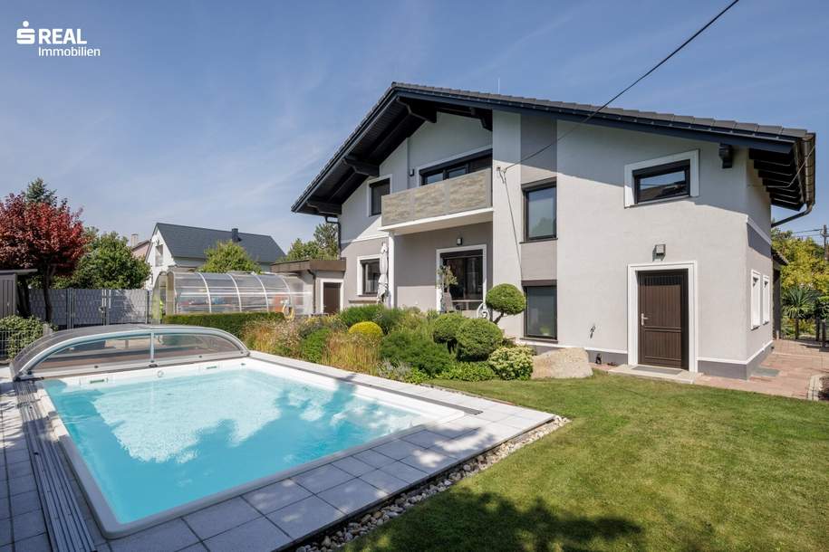 Urlaubsfeeling mit wunderschönem Haus - Pool & Traumgarten, Haus-kauf, 935.000,€, 1220 Wien 22., Donaustadt
