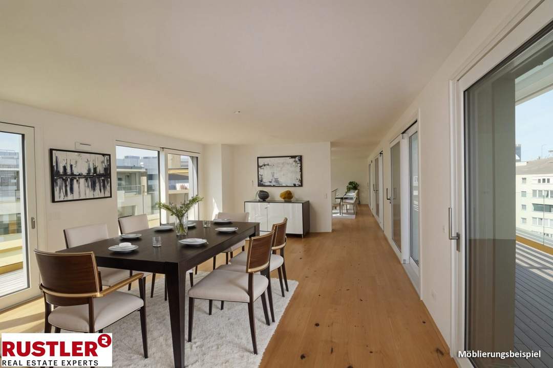 *Wohnen über den Dächern Wiens - Exklusive Dachgeschosswohnungen mit traumhaften Freiflächen*