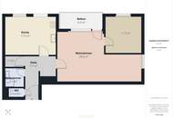 Großzügige 2-Zimmer-Wohnung mit Loggia im Zentrum