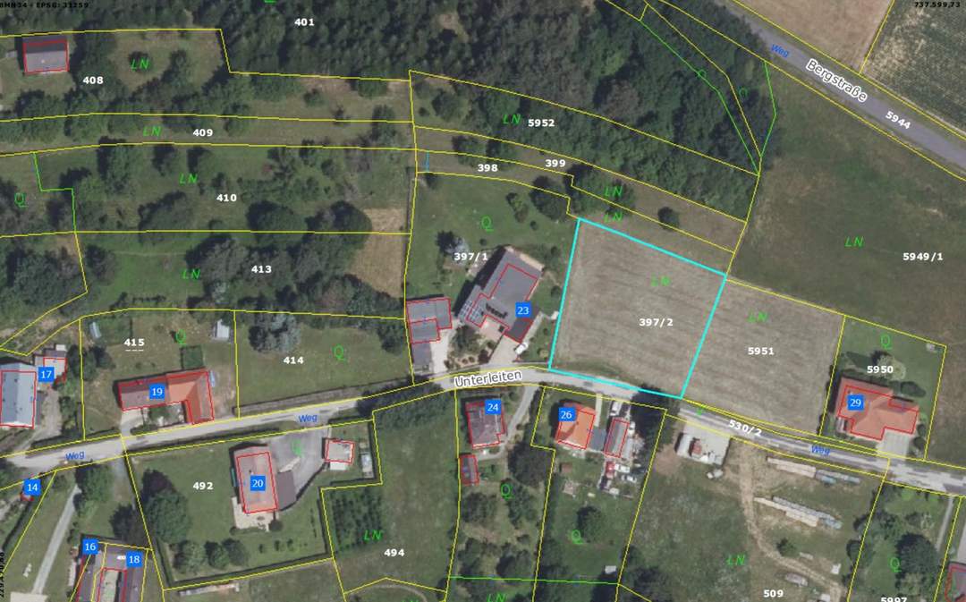 Grundstück in Aussichtslage