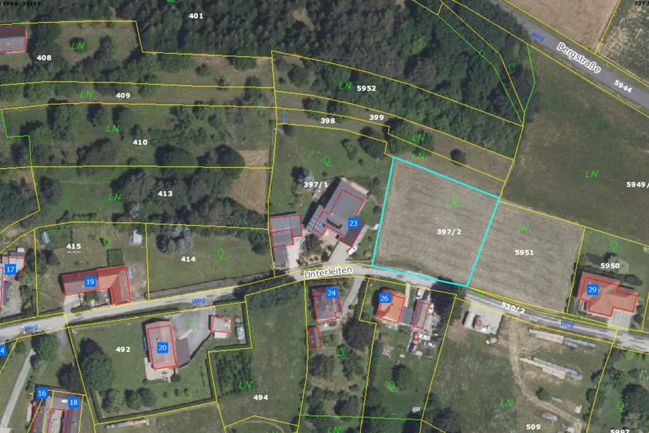 Grundstück in Aussichtslage, Grund und Boden-kauf, 59.000,€, 7532 Oberwart