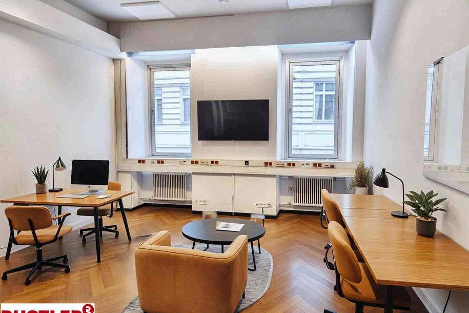 Zentral gelegene Bürofläche mit herrausragender Büroaufteilung, Gewerbeobjekt-miete, 7.838,25,€, 1050 Wien 5., Margareten