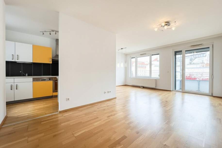 Moderne 3-Zimmer-Wohnung mit Loggia zum ruhigen Innenhof – Nähe Karmelitermarkt, Wohnung-miete, 1.901,99,€, 1020 Wien 2., Leopoldstadt