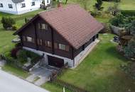 Bestens erreichbares skandinavisches Blockhaus mit viel Platz inmitten des Waldviertels!