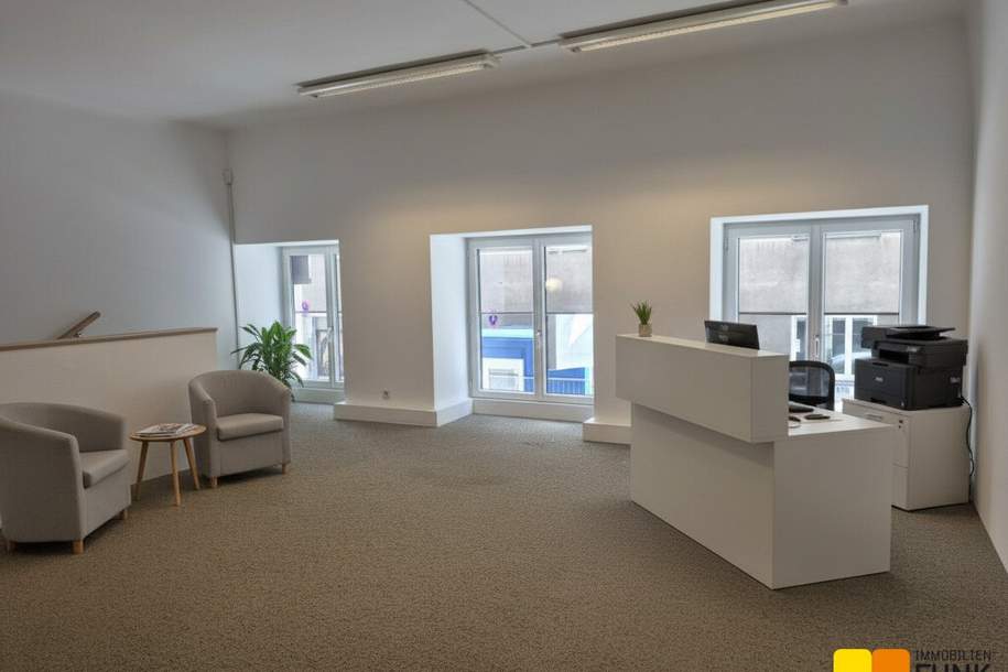 Attraktives Büro mit eigener Garage und zusätzlicher Lagerfläche, Gewerbeobjekt-miete, 2.341,55,€, 1020 Wien 2., Leopoldstadt