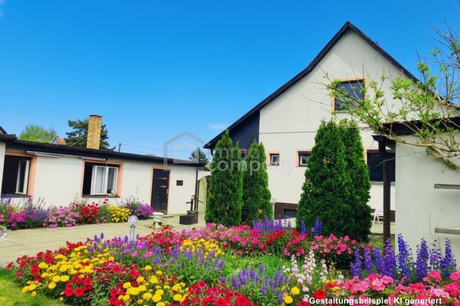 Freihaus im Secret Garden, ein Prachtgarten, im Nahbereich von Baden, Haus-kauf, 585.000,€, 2483 Baden