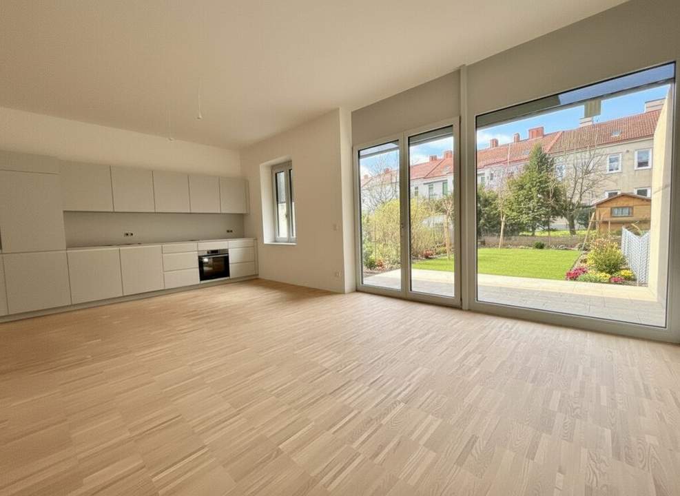 ERSTBEZUG. ERSTKLASSIG. Außenflächen mit direktem Blick auf den Kahlenberg | vollausgestattete Küchen | Fußbodenheizung und Fußbodenkühlung