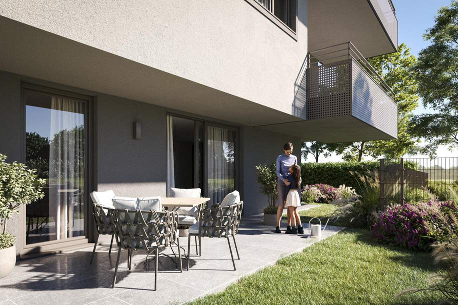 Terrassenglück & Gartenidylle - was wünscht man sich mehr!, Wohnung-kauf, 350.000,€, 1210 Wien 21., Floridsdorf