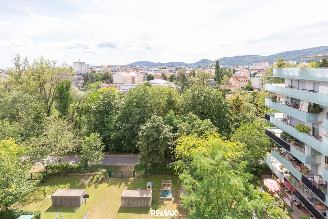 Was für ein Ausblick: 7. Stock, freie Aussicht, volle Lebensqualität!