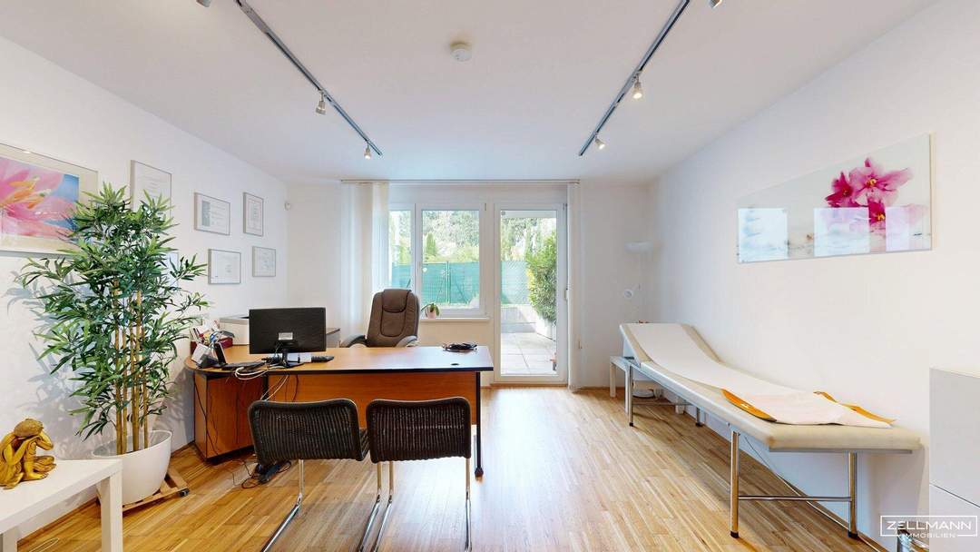 MAUER | Praxis - Büro, Ordination und/oder Wohnung | geräumige Erdgeschosswohnung mit Garten | ZELLMANN IMMOBILIEN