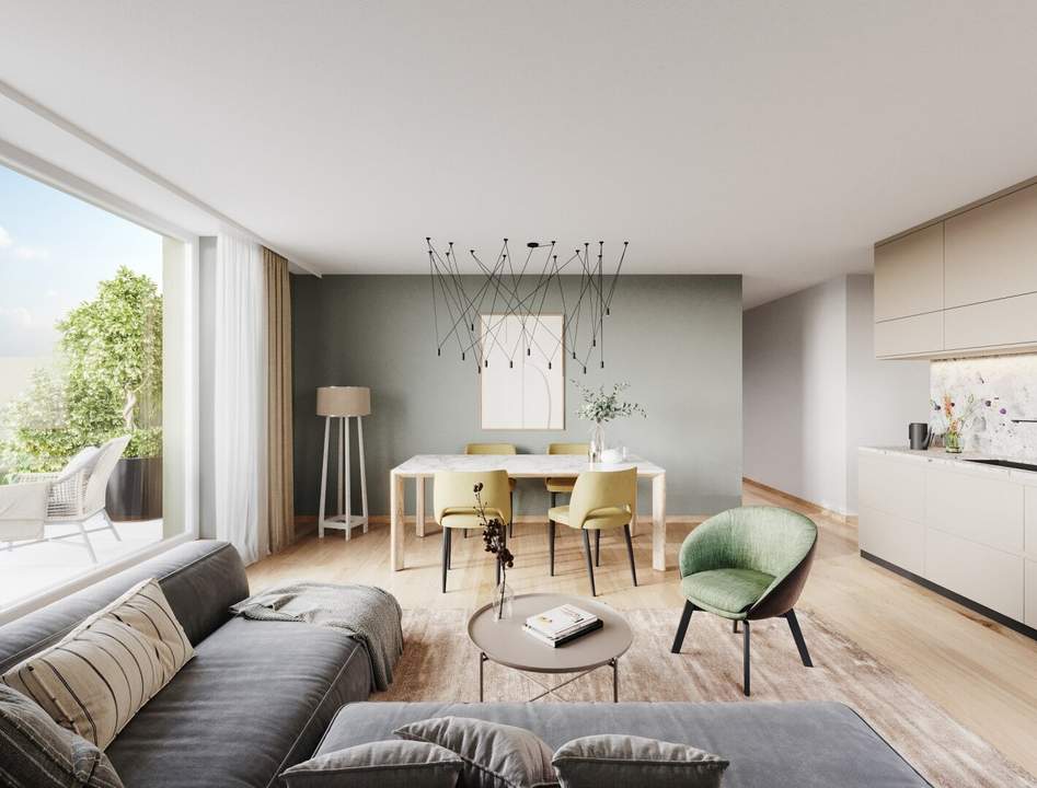 PROVISIONSFREI! Harmonisch konzipierte 4-Zimmer-Gartenwohnung | 2 Bäder | Geeignet für viele Mietkonzepte