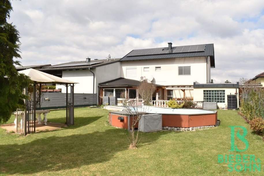 Großzügiges, mehrfach modernisiertes Einfamilienhaus mit flexiblen Nutzungsmöglichkeiten - Photovoltaikanlage, Swimmingpool, Haus-kauf, 475.000,€, 2700 Wiener Neustadt(Stadt)