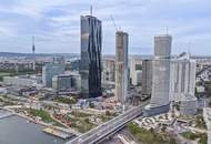 ++ Der WOLKENKRATZER an der DONAU ++ DREI Zimmer mit Skyline-View