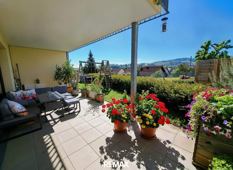 Gartenwohnung mit Fernblick - 81 m² - herrliche Lage im Südosten der Stadt Steyr