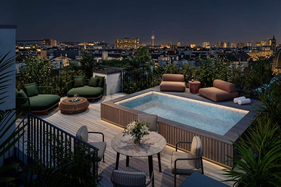 Penthouse der Superlative mit Pool und Ausblick über Wien, Wohnung-kauf, 2.999.000,€, 1030 Wien 3., Landstraße