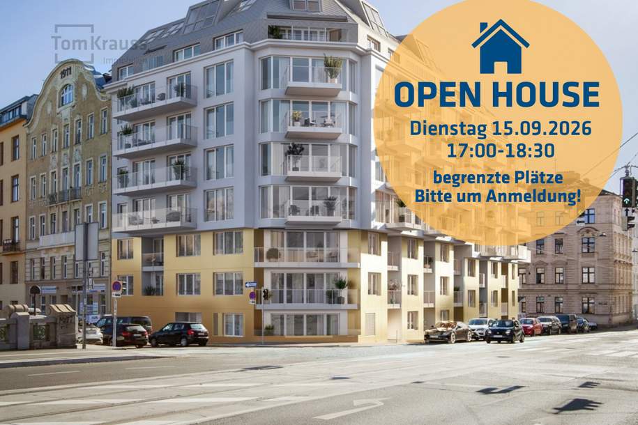 LICHTDURCHFLUTETES WOHNEN MIT BALKON &amp; LOGGIA – 2 ZIMMER IM 4. OBERGESCHOSS, Wohnung-kauf, 473.200,€, 1030 Wien 3., Landstraße