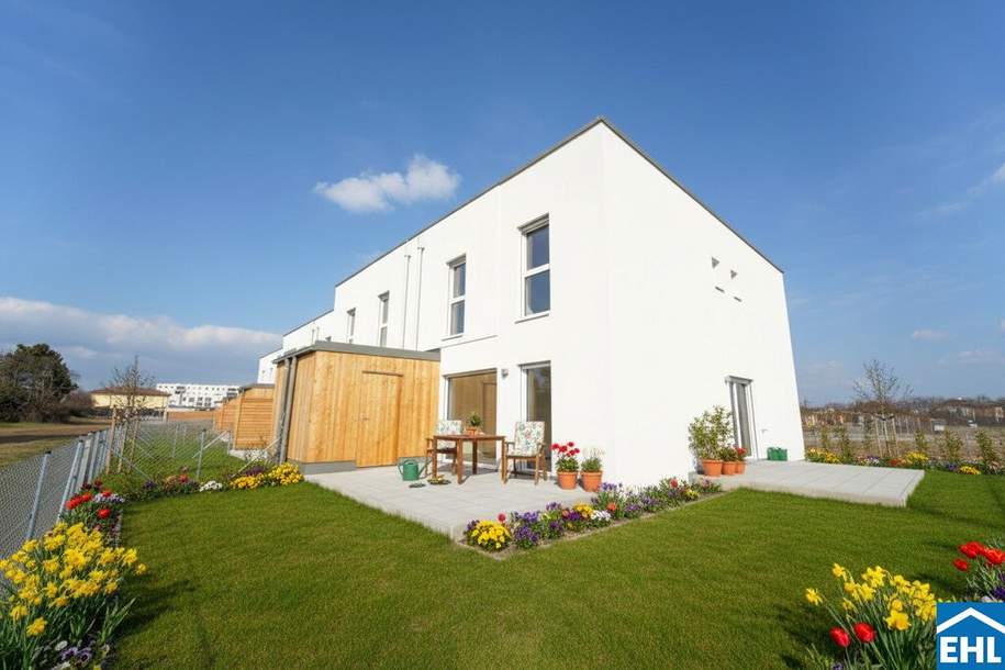 Familienglück im Grünen – nachhaltige Reihenhäuser am Kanal, Haus-miete, 1.450,00,€, 2700 Wiener Neustadt(Stadt)
