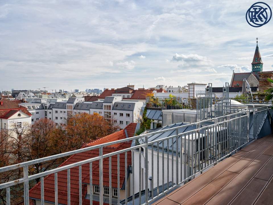 Wohnen über den Dächern Wiens - Exklusive Dachgeschosswohnung mit Galerie & Terrassen