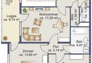 Eigentumswohnung bei der Schmuckerau - 75,17m² mit Loggia und drei Zimmer!