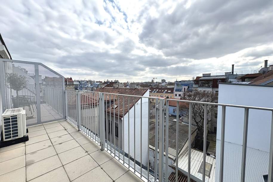 Klimatisierte 2-Zimmer-Dachgeschoss-Maisonette mit Terrasse – ruhige Lage in Hernals nahe AKH, Wohnung-kauf, 539.000,€, 1170 Wien 17., Hernals