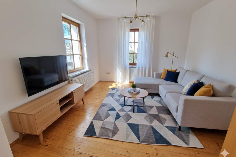 Zentrale 2-Zimmer-Wohnung in gepflegtem 4-Parteienhaus – mit Terrasse und Garten!, Wohnung-miete, 795,00,€, 5230 Braunau am Inn