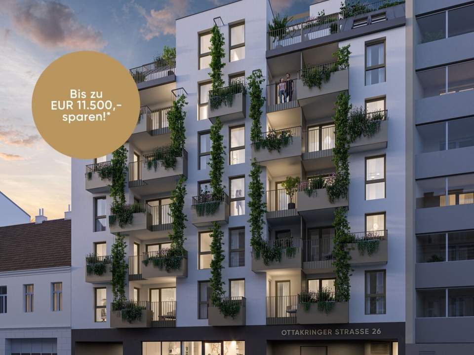 Yppenplatz-Flair trifft Nachhaltigkeit – 2 Zimmer mit Balkon