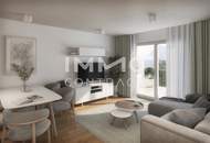 Großzügige, luxuriöse 2-Zimmer-Wohnung mit Balkon und großer Dachterrasse in attraktiver Lage