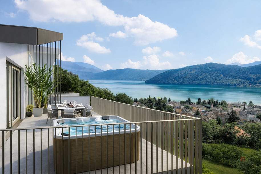 Neubauprojekt "Glanzleitn" - Traumhafter Ausblick über Millstatt sowie den Millstätter See (Top 6), Wohnung-kauf, 1.130.000,€, 9872 Spittal an der Drau