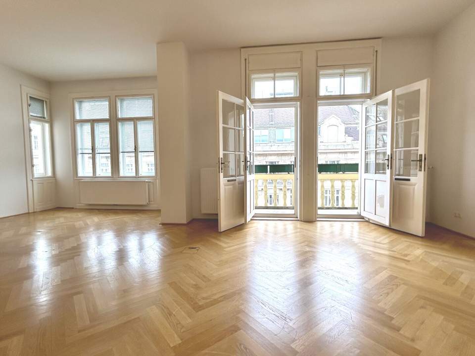 1030! Stilvolle 4-Zimmer Altbauwohnung mit Balkon Nähe Rochusmarkt!