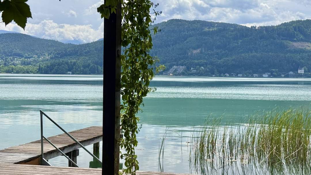 Wörthersee - Villa Aera: exklusiver Atriumbungalow mit Outdoorpool und privatem Seezugang