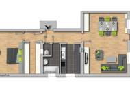 LOGGIAPARADIES MIT „HIER WILL ICH BLEIBEN" - EFFEKT