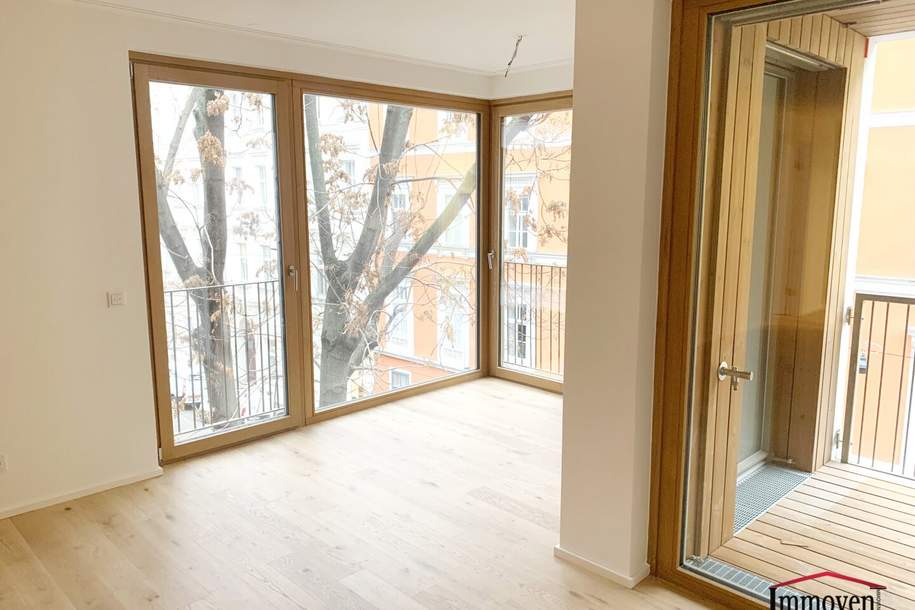 Neubau und Toplage: Straßenseitige, moderne 2-Zimmerwohnung mit Loggia! (Mietbeginn 01.02.2027), Wohnung-miete, 1.899,00,€, 1070 Wien 7., Neubau