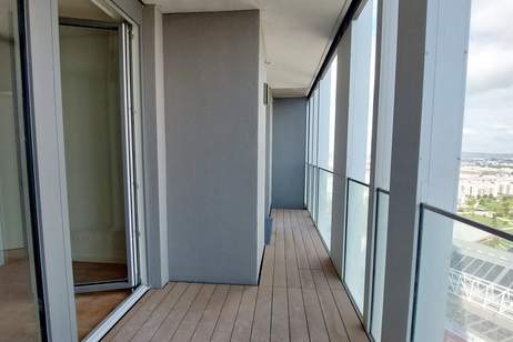 Erstbezug – TOWER HOMES mit Rooftop Pool & Sauna bei U1 Kagran, Wohnung-miete, 825,00,€, 1220 Wien 22., Donaustadt